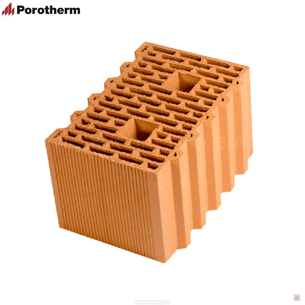 Porotherm 38 GL, крупноформатный керамический поризованный блок, ТМ "Porotherm", Wienerberger Россия