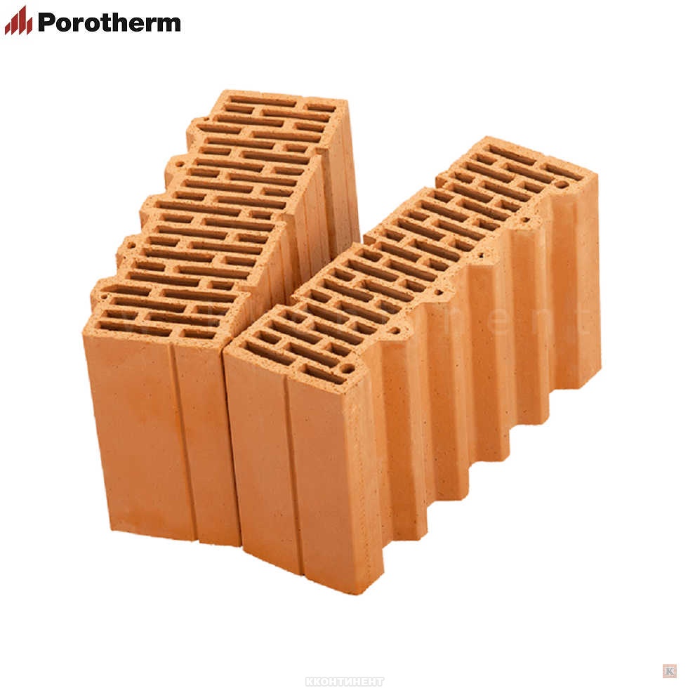 Porotherm 38 1/2 керамический доборный блок