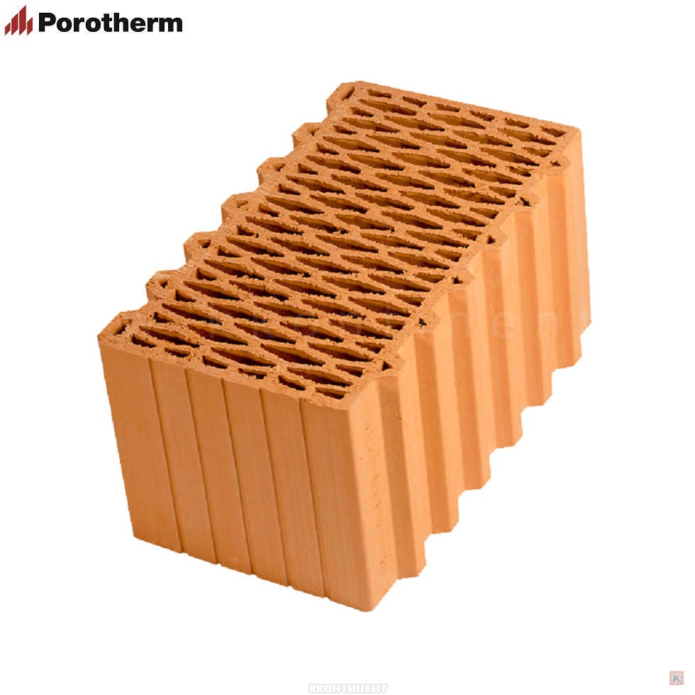 Porotherm 44, крупноформатный керамический поризованный блок, ТМ "Porotherm", Wienerberger Россия